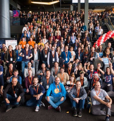 Attendees group picture on Frontend United 2019 Utrecht